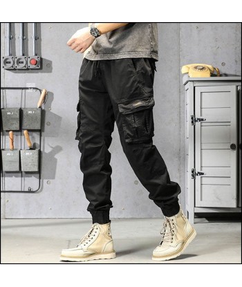 Pantalon Cargo Léger Noir pas chere