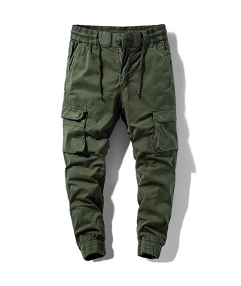 Pantalon Cargo Vert Kaki Homme basket pas cher