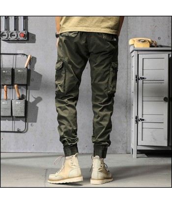 Pantalon Cargo Vert Kaki Homme basket pas cher