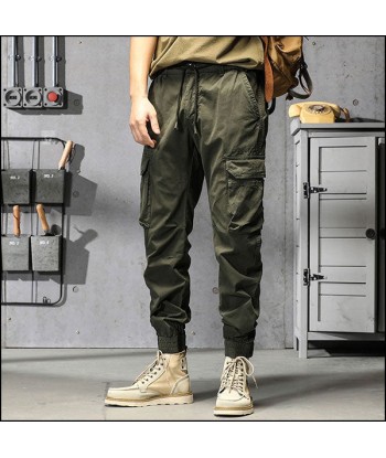 Pantalon Cargo Vert Kaki Homme basket pas cher