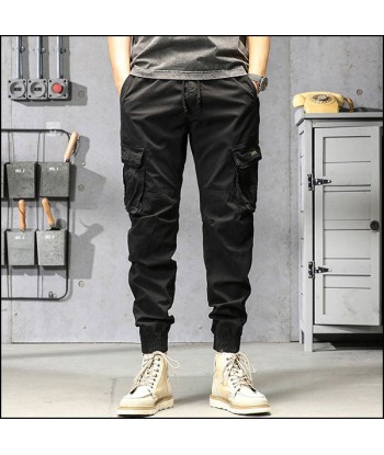 Pantalon Cargo Noir Jeune Homme paiement sécurisé