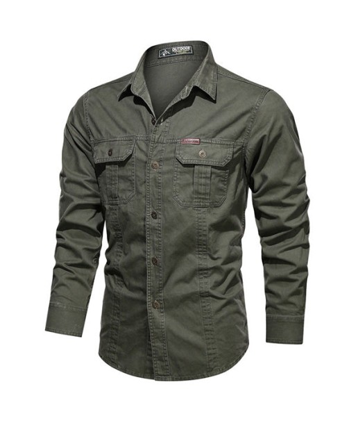 Chemise Militaire Style Homme Paris Déstockage Promo