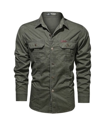 Chemise Militaire Style Homme Paris Déstockage Promo