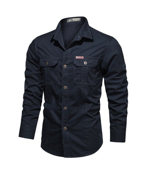 Chemise Militaire Bleu Homme l'évolution des habitudes 