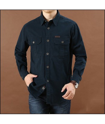 Chemise Militaire Bleu Homme l'évolution des habitudes 