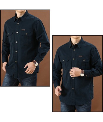 Chemise Militaire Bleu Homme l'évolution des habitudes 