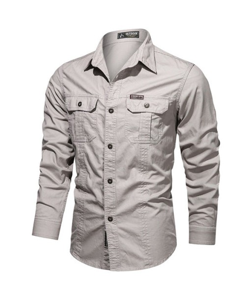 Chemise Militaire Beige Homme Venez acheter