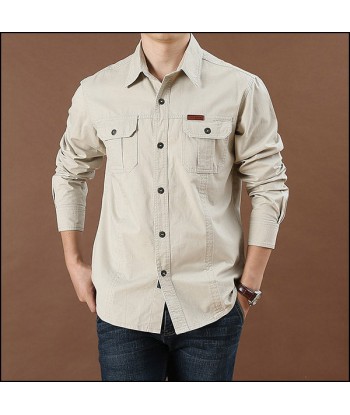 Chemise Militaire Beige Homme Venez acheter