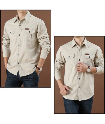 Chemise Militaire Beige Homme Venez acheter