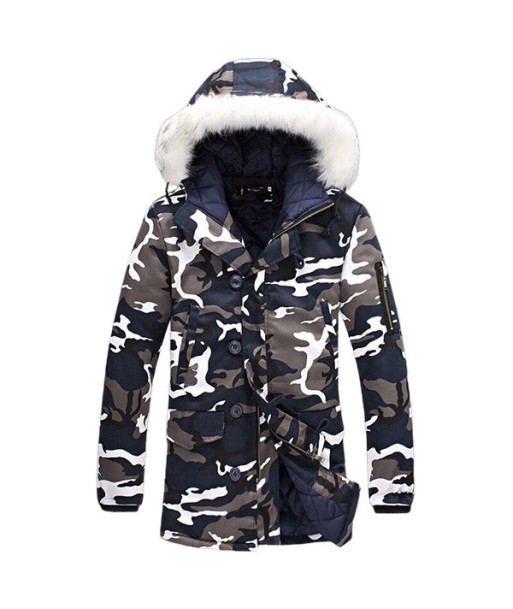 Parka Militaire Camouflage Arctique Homme en linge