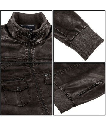 Blouson Aviateur Simili Cuir Homme shop