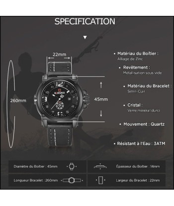 Montre Militaire Guerrier le des métaux précieux