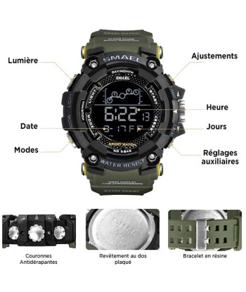 Montre Militaire Numérique en linge