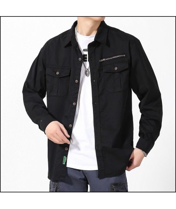 Chemise Militaire Cargo Noire 2 - 3 jours ouvrés.