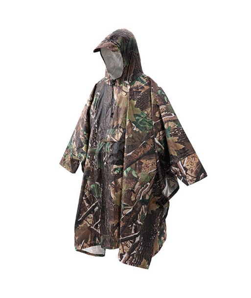 Poncho Militaire Camouflage Chasse la colonne vertébrale