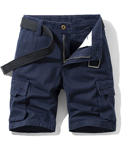 Short Cargo Homme Bleu Marine de pas cher