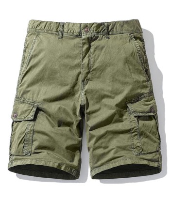 Short Cargo Vert Kaki Véritable concentré