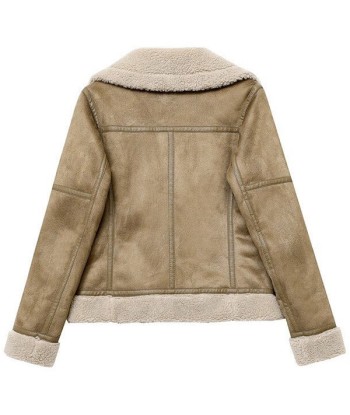 Blouson Aviateur Beige Femme destockage