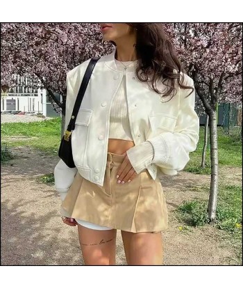 Blouson Aviateur Veste Beige Femme de France