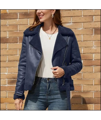 Blouson Aviateur Bleu Marine Femme Voir les baskets